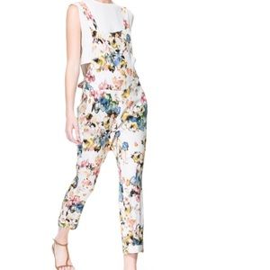 Zara floral jumpsuit